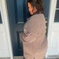 Take A Break Taupe Color Block Shacket