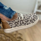 New! Corkys Kayak - Tan Metallic Leopard