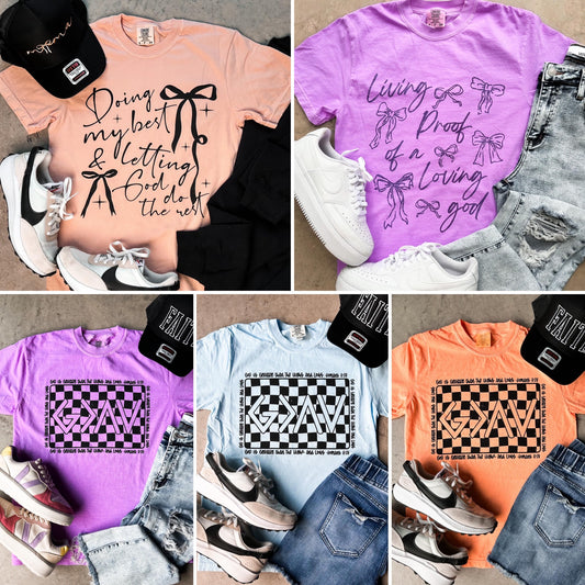 PREORDER Faith Tees - Several Options!