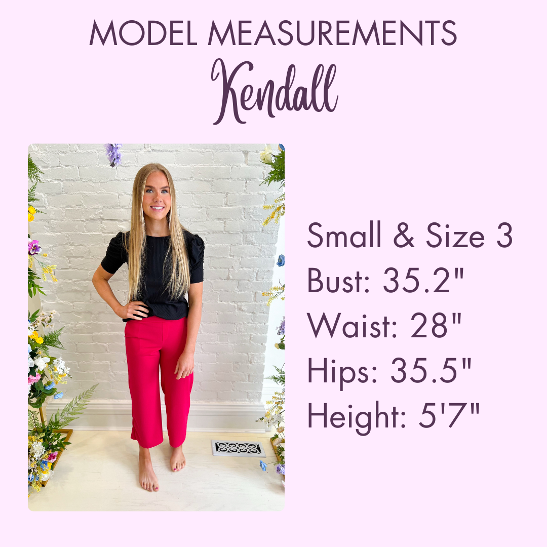 New! Lucy Wide Leg Stretchy Crop Pants - Light Mauve