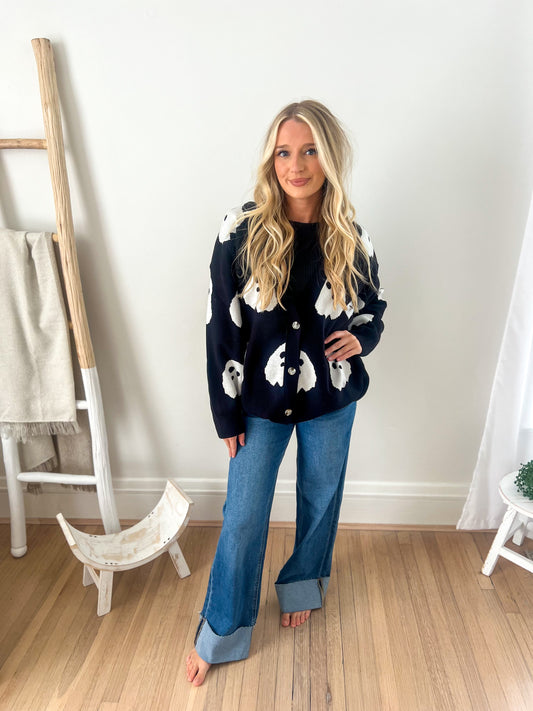 New! Ampersand Ave Oversized Cardigan - Boo Babe