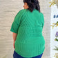 New! Kelly Green Ribbed Top