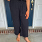 Black Wide Leg Pants with Pockets