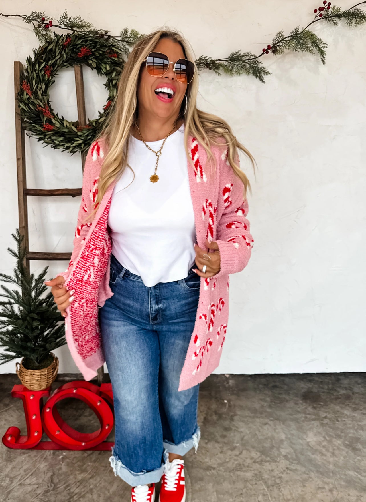 PREORDER Candy Cane Cloud Cardigan