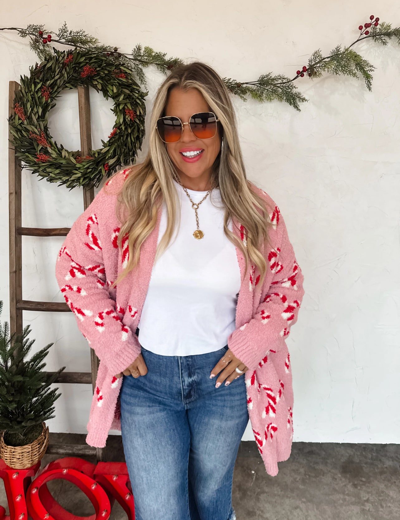 PREORDER Candy Cane Cloud Cardigan