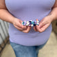 New! Lavender and Blue Beaded Bracelet Set