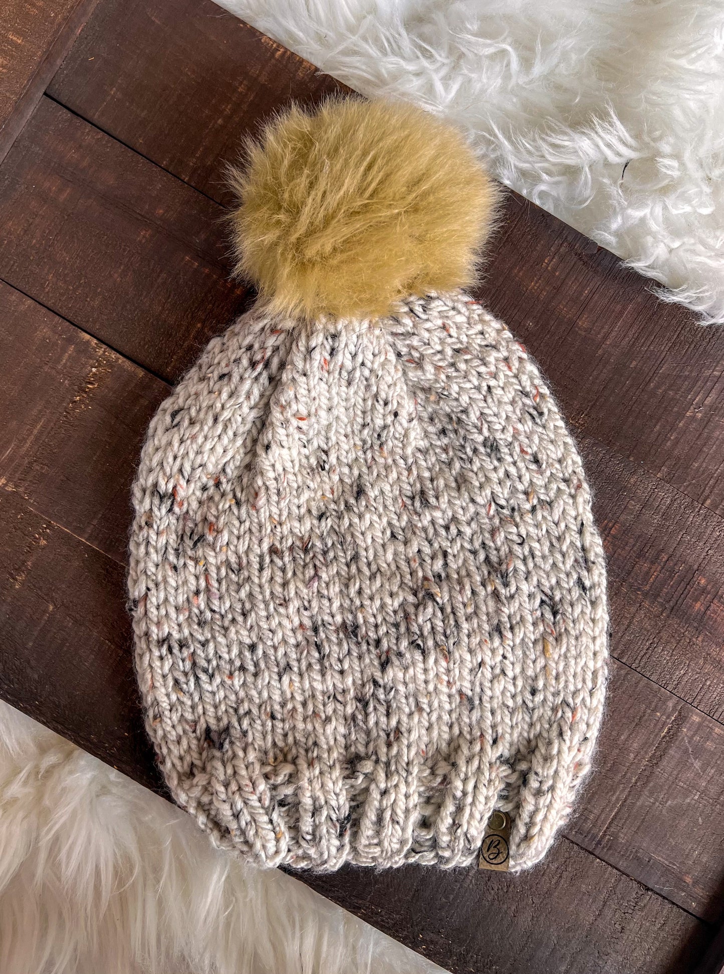 DOORBUSTER Tan Confetti Beanie