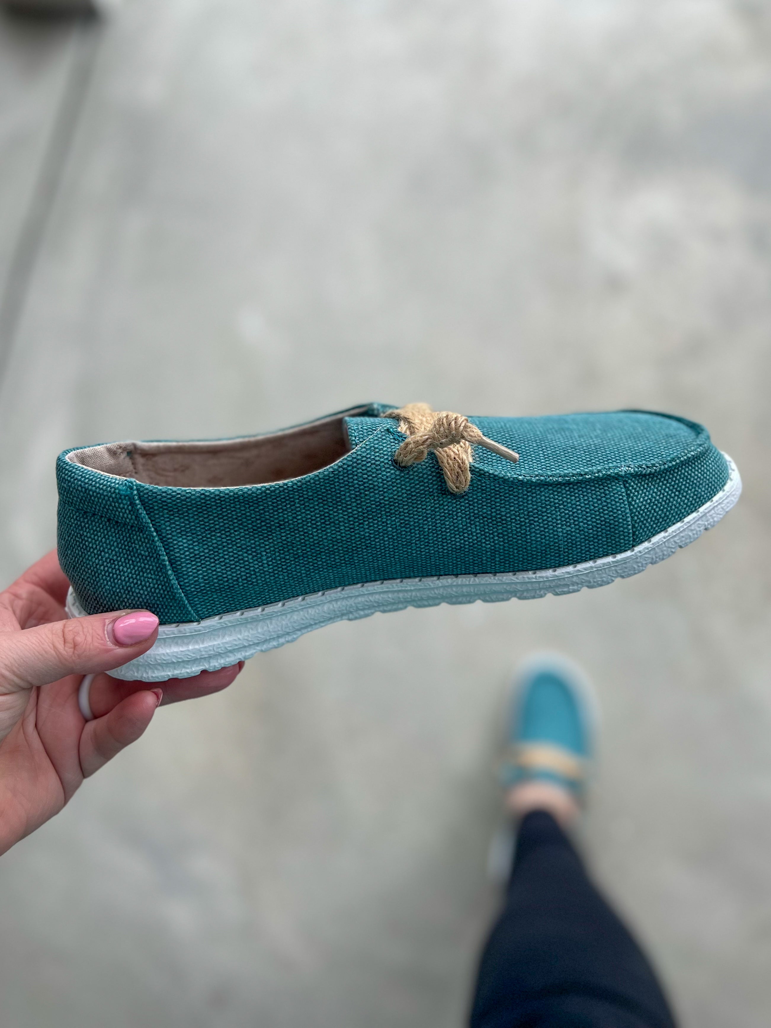 Gypsy Jazz Kayla Turquoise Slip-on Sneakers