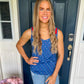 New! Michelle Mae Poppy Tank Top - Blue Freedom Stars