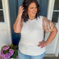 New! Taylor Sequin Puff Sleeve Top - Ivory