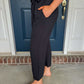 Black Wide Leg Pants with Pockets