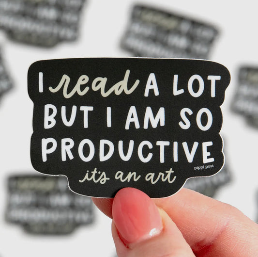 New! I Read A Lot Sticker