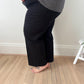 New! Vervet Olivia Wide Leg Non Distressed Crop Jeans - Black