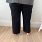 New! Vervet Olivia Wide Leg Non Distressed Crop Jeans - Black