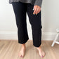 New! Vervet Olivia Wide Leg Non Distressed Crop Jeans - Black