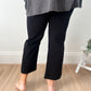 New! Vervet Olivia Wide Leg Non Distressed Crop Jeans - Black