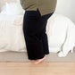 New! Vervet Olivia Wide Leg Non Distressed Crop Jeans - Black