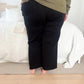 New! Vervet Olivia Wide Leg Non Distressed Crop Jeans - Black