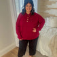 New! Aria Scuba Hoodie - Burgundy