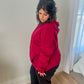 New! Aria Scuba Hoodie - Burgundy