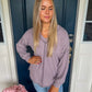 New! Lana Lavender Long Sleeve Top