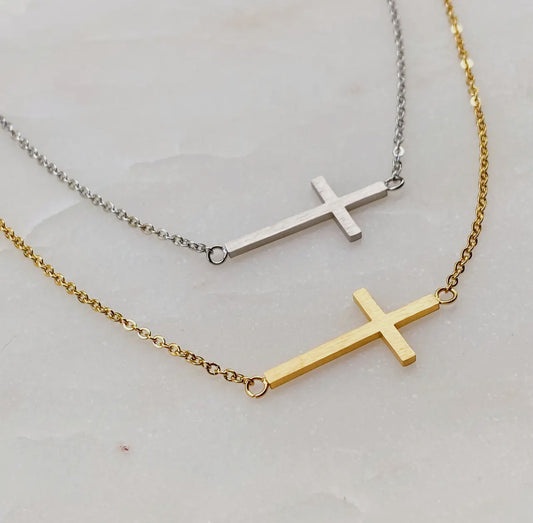 New! Cross Necklace - 2 Colors
