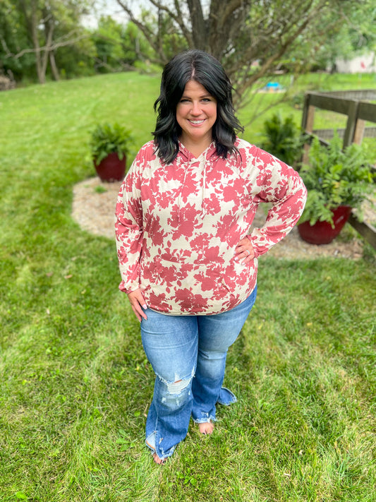 New! Freya Floral Hoodie