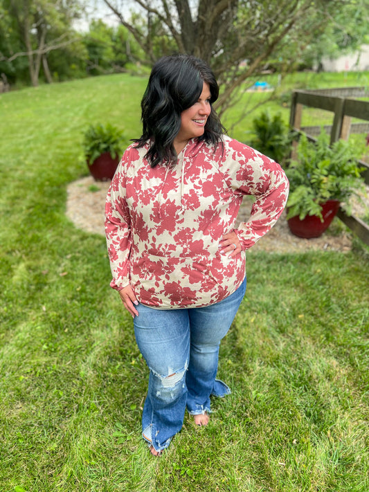New! Freya Floral Hoodie