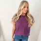 New! Kelly Knitted Top - Plum