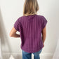 New! Kelly Knitted Top - Plum