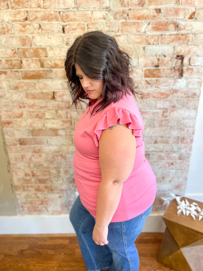 DOORBUSTER Zoey Zip Top - Pink