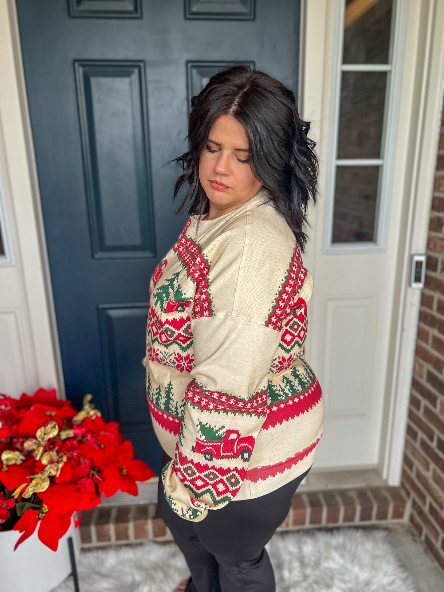 DOORBUSTER New! Ampersand Ave University Pullover - Holiday Lane