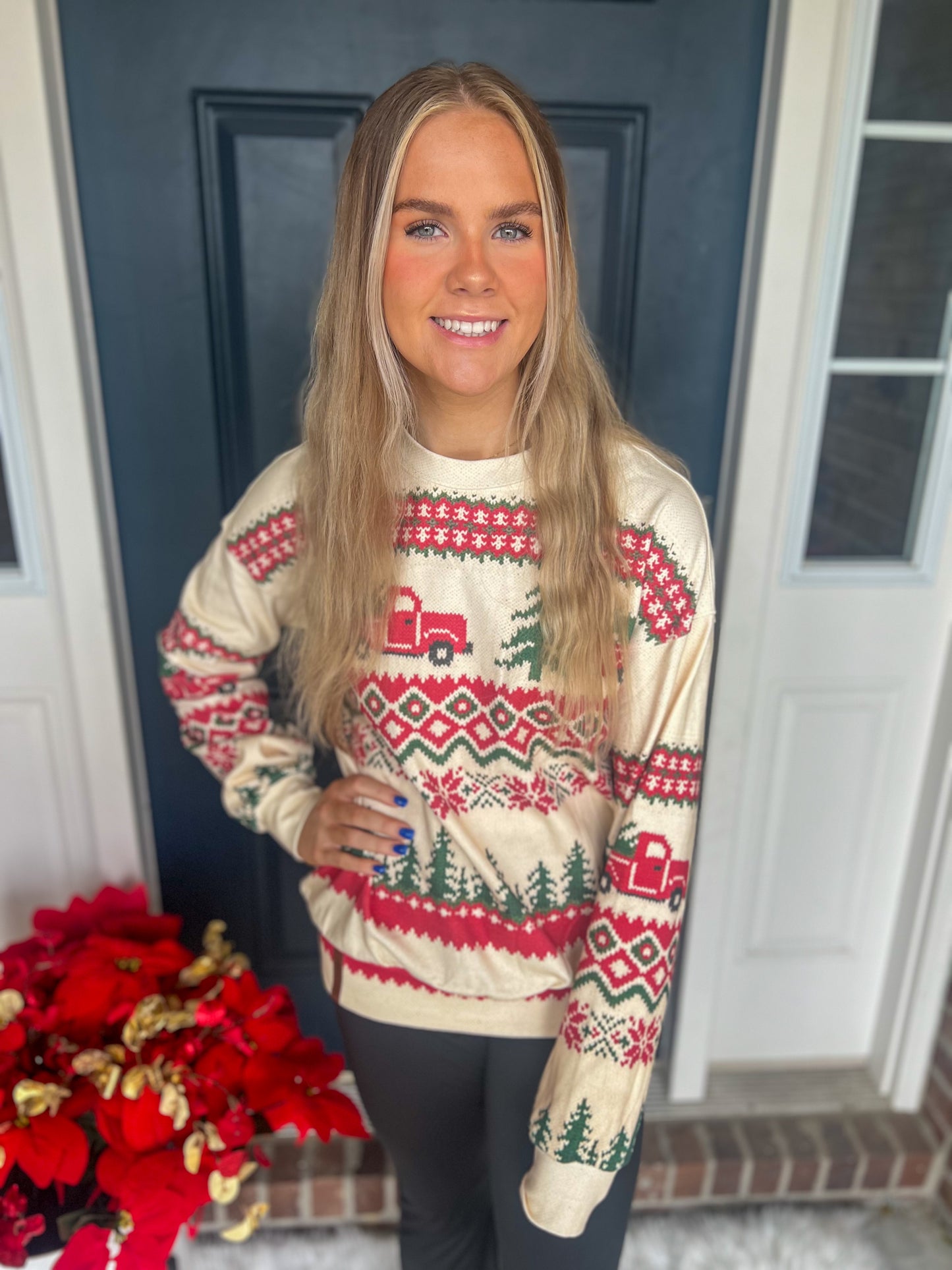 DOORBUSTER New! Ampersand Ave University Pullover - Holiday Lane