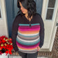 DOORBUSTER Colorful Stripe Long Sleeve Top