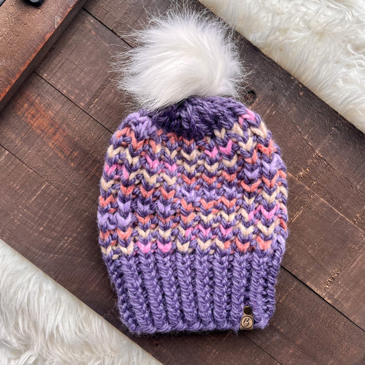 DOORBUSTER Aspen Knit Beanie - Lavender Fields 2