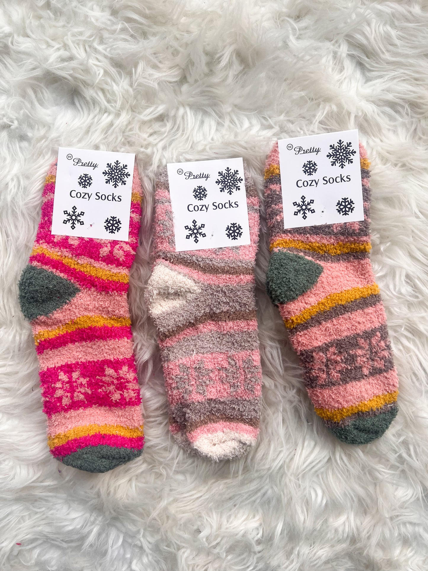 DOORBUSTER Snowflake Cozy Socks - 8 Colors!