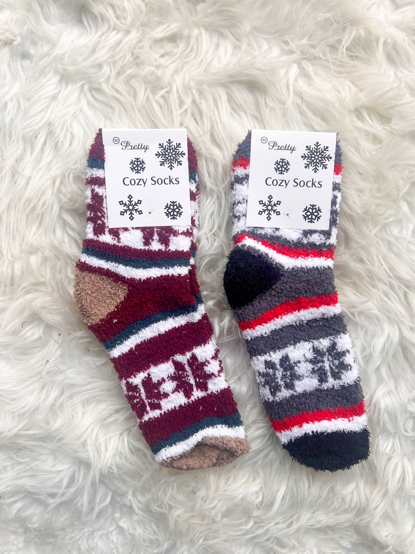 DOORBUSTER Snowflake Cozy Socks - 8 Colors!