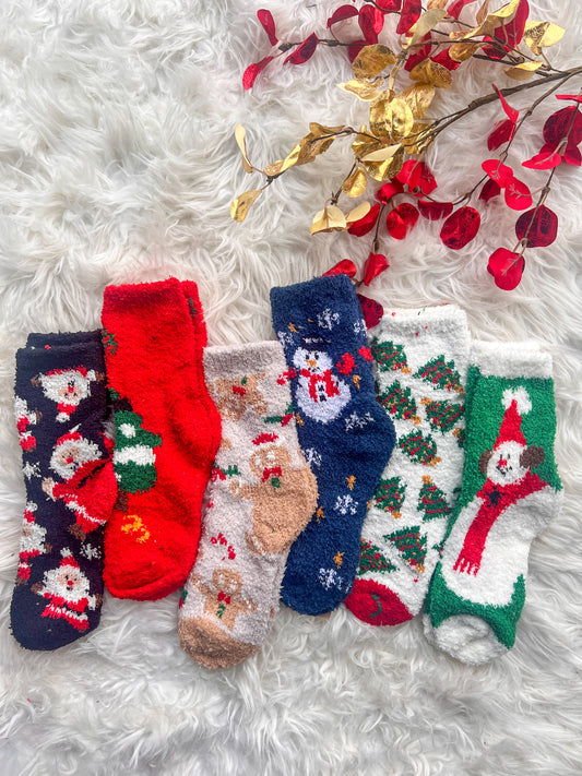 DOORBUSTER Cozy Christmas Socks - 6 Options!