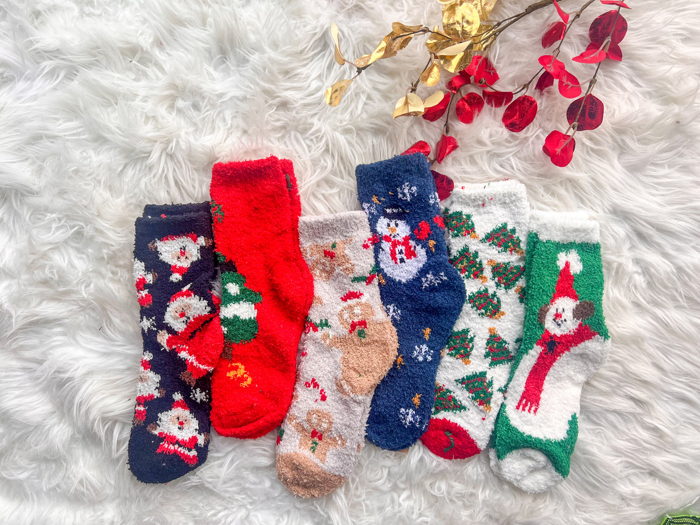 DOORBUSTER Cozy Christmas Socks - 6 Options!