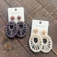 Seed Bead Oval Dangle Earrings - 2 Colors