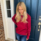 Ampersand Ave Classic Pullover - Cranberry
