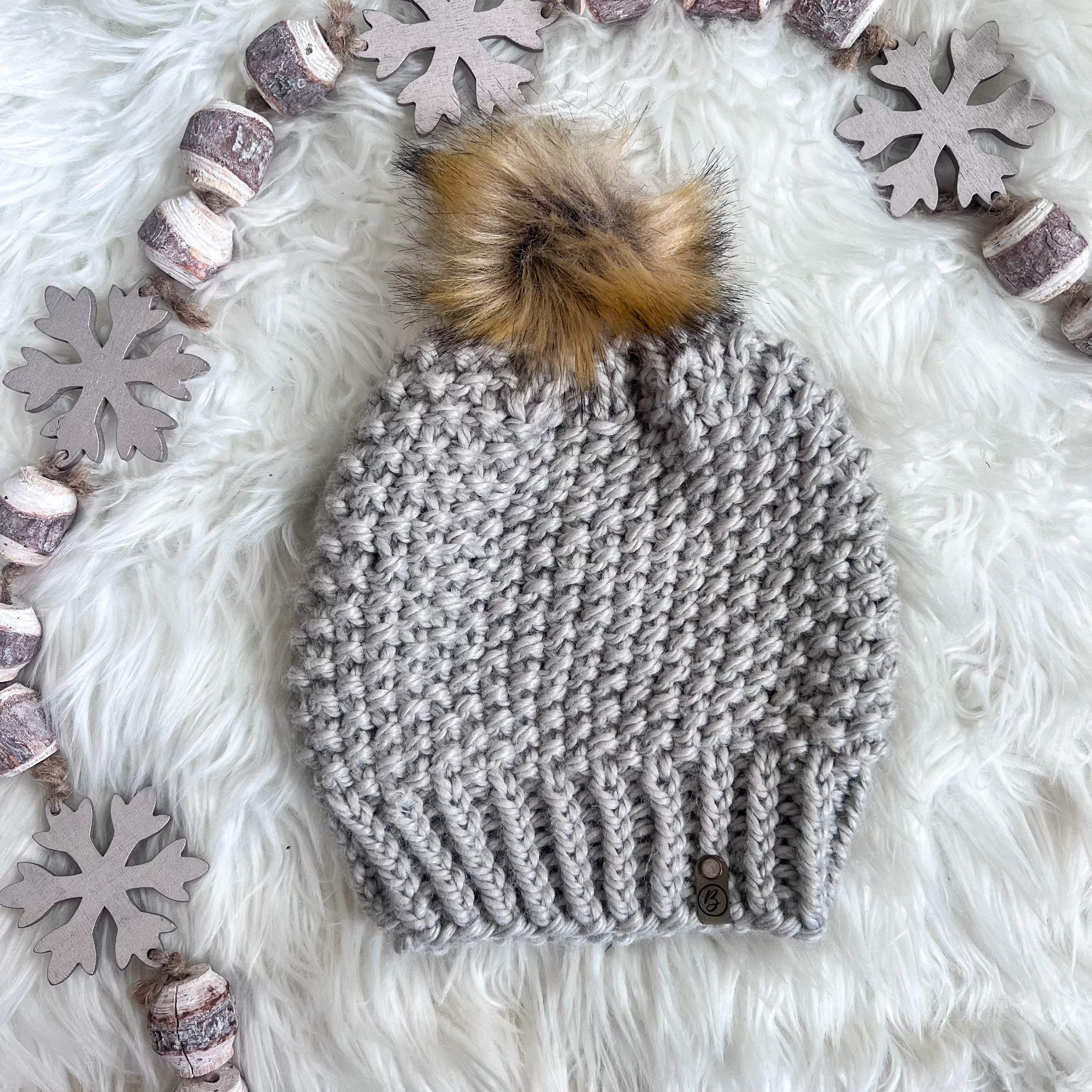 Icelyn Knit Beanie - Gray