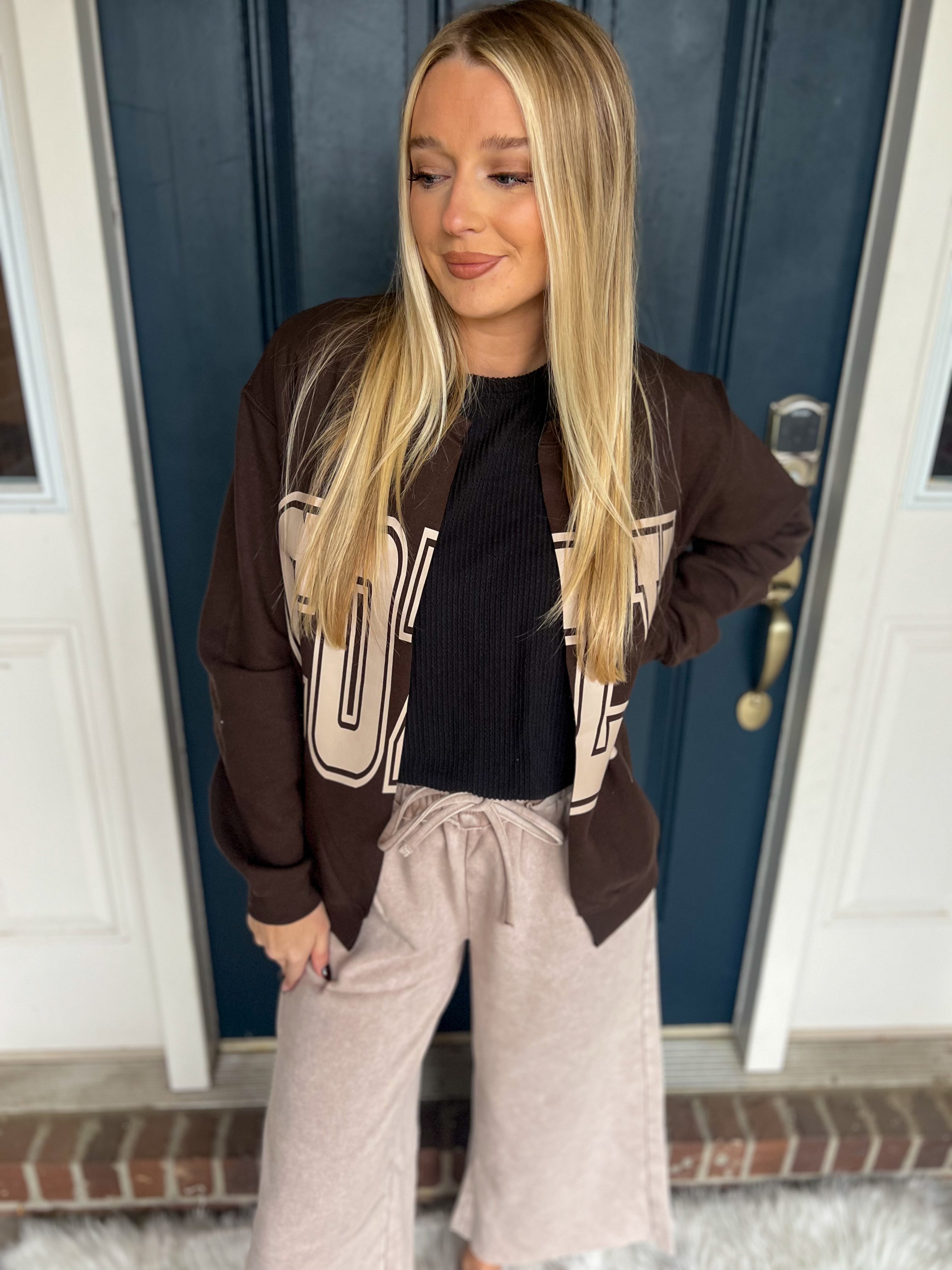 Cozy Cardi Sweatshirt