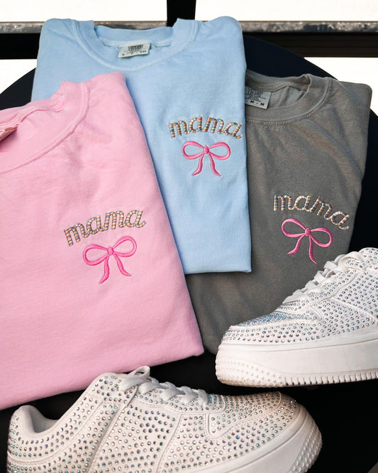 PREORDER Mama Bow Tee - 3 Colors!