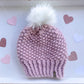 New! Icelyn Knit Beanie - Rose