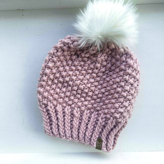 New! Icelyn Knit Beanie - Rose