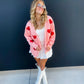 New! PREORDER Be Mine Pink with Red Sequin Hearts Cardigan