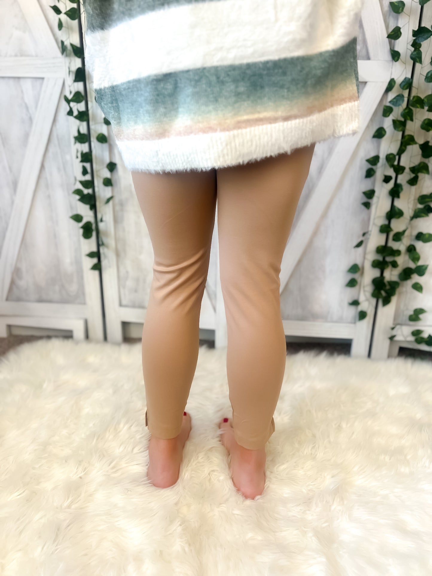 New! Khaki Magic Skinny Pants