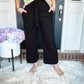 New! Black Wide Leg Pants with Pockets