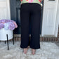 New! Black Wide Leg Pants with Pockets